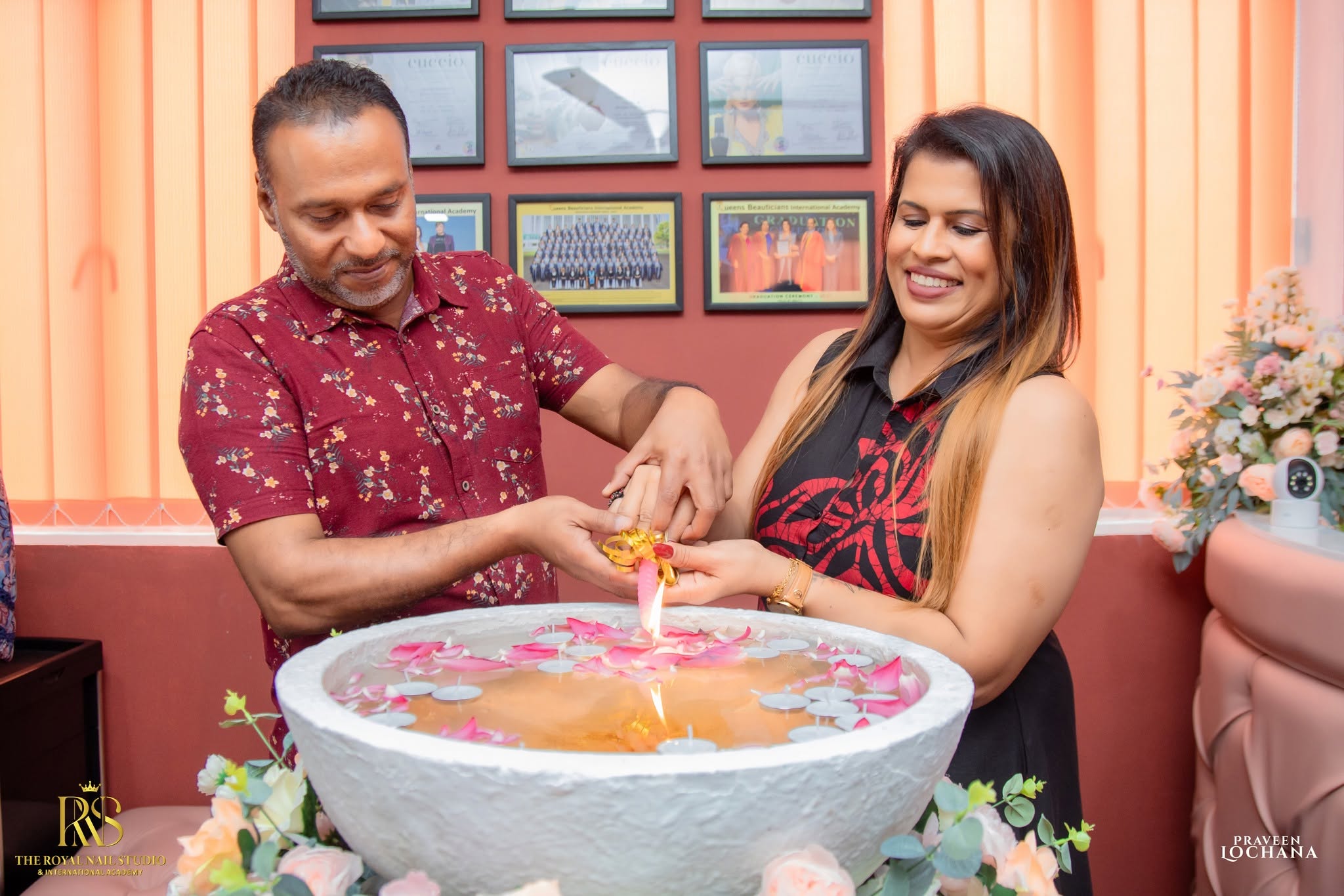 Grand opening ceremony at Royal Nail Beauty Salon & International Academy, Maharagama